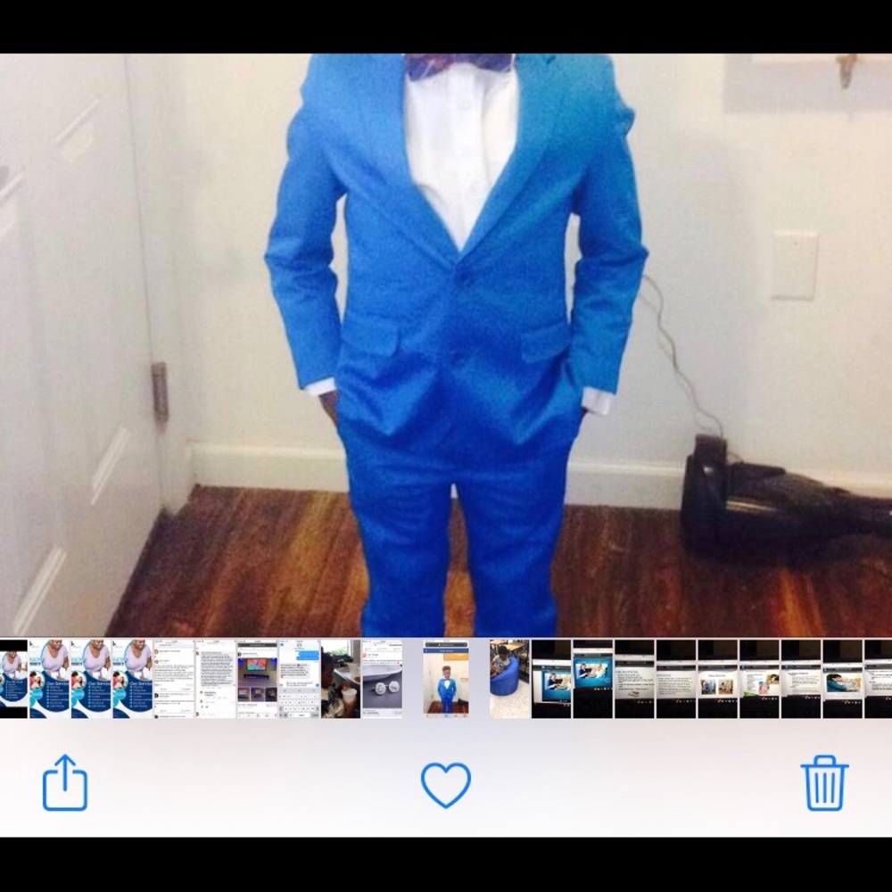 Boys blue suit